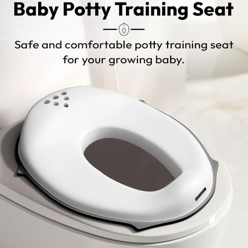 StarAndDaisy uonibaby by StarAndDaisy Baby potty seat for kids 2-5 years Ergonomic Toddler Potty Chair, Splash Guard & Non-Slip Base/Portable & Easy Clean Potty Seat for Babies -Black - Image 2
