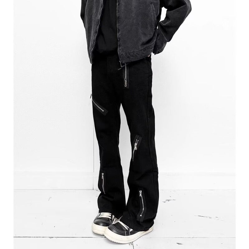 Unisex Classic Denim Jeans Loose Fit Daily Outdoor Wear - Image 2