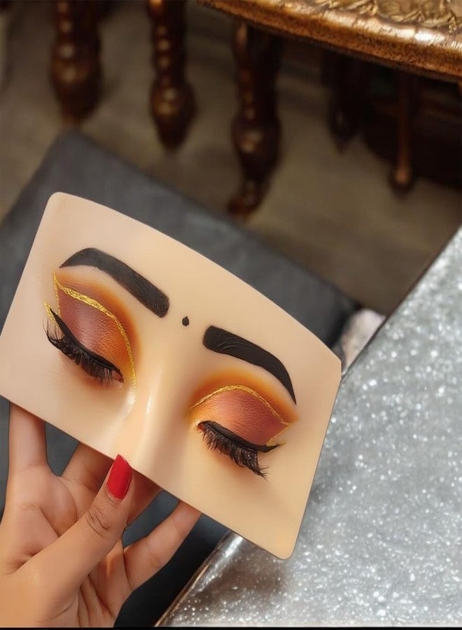 BLUSHIA Eye Make Up Practice Dummy | Make Up Practice Face Board | Silicon Make up Face Practice Skin Board | For Beginners (Pack of 1) - Image 4