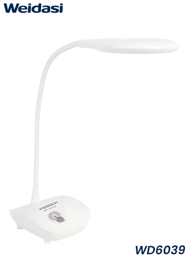 WEIDASI LED Reading Table Lamp Rechargeable USB Desk Lamp Touch Dimmer Flexible Neck Study Light Eye Care LED Lamp for Home Office Bedroom - Image 5