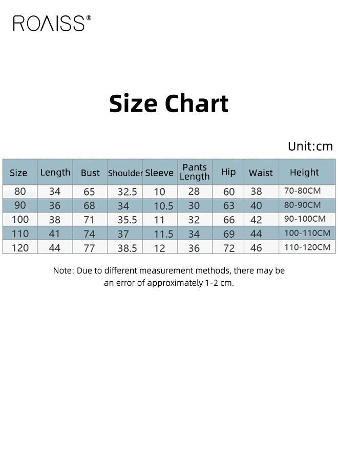roaiss Boys 2PCS Outfit, Adorable T-Shirt and Shorts Set for Boys, Summer Suit with Short Sleeve Top and Elastic Waist Short Pants, Perfect for Daily Wear or Various Occasions - Image 5