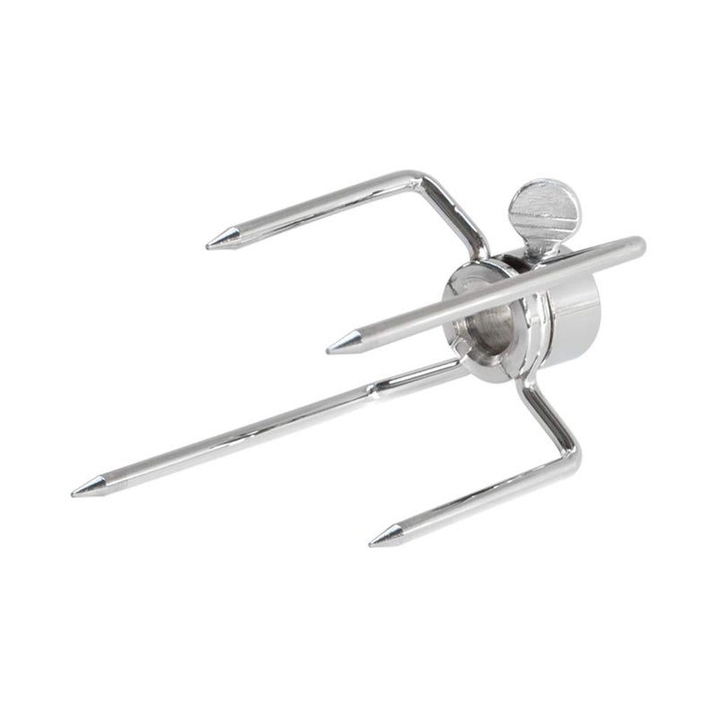 Skyflame Skyflame Heavy Duty Stainless Steel Rotisserie Meat Forks - Fits 1/2-Inch and 3/8-Inch Hexagon & 3/8-Inch and 5/16-Inch Square Spit Rods  - Image 2
