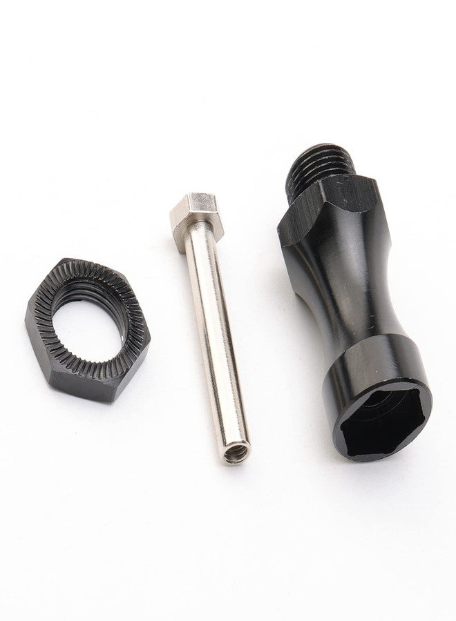 Rchobbytop 4PCS RC Wheel Hubs 12mm Turn 17mm Hex Adapter Nuts 30mm Extension for 1:10 Scale Monster Truck SCT Buggy Off Road Cars Upgrade 1:8 Wheels, Black - Image 3