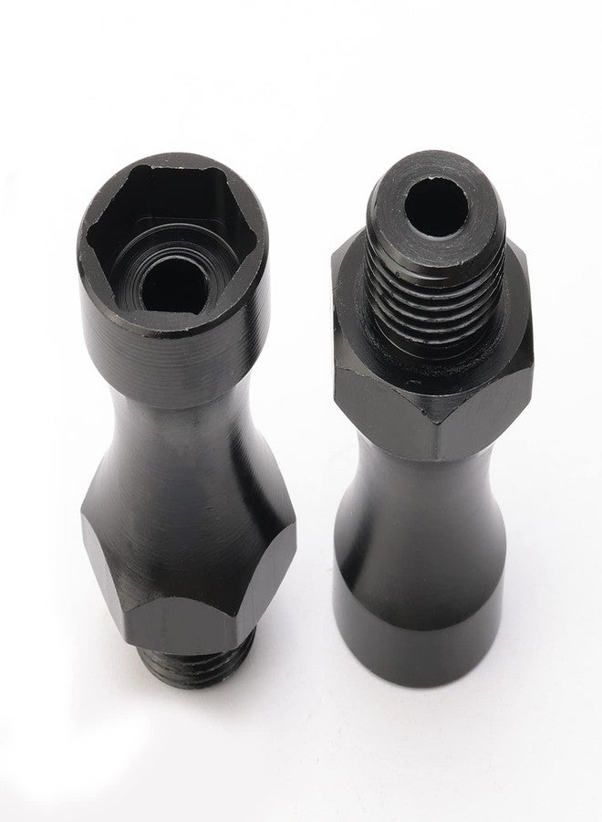 Rchobbytop 4PCS RC Wheel Hubs 12mm Turn 17mm Hex Adapter Nuts 30mm Extension for 1:10 Scale Monster Truck SCT Buggy Off Road Cars Upgrade 1:8 Wheels, Black - Image 4