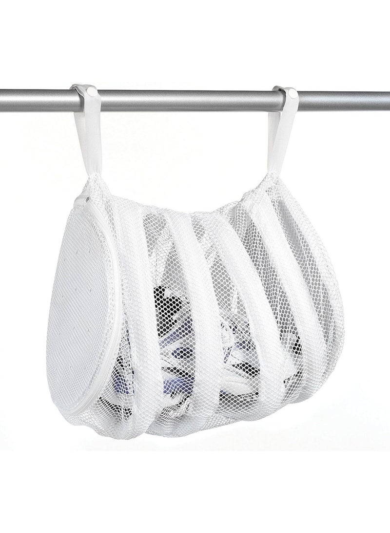 Rubik Shoes Washing Laundry Bag with Hanging Strap, Protective Sneaker Cleaning Dryer Zipper Bag for Washing Machine Use (2 Pack) - Image 2