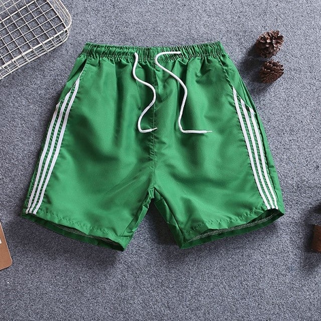 2019 Summer New Arrival Three-Pod Shorts Mens Slim-Fit Three-Pants Four-Pants Korean Style Fashionable Sports Four-Three-Point Pants Green Three-Pole Shorts 