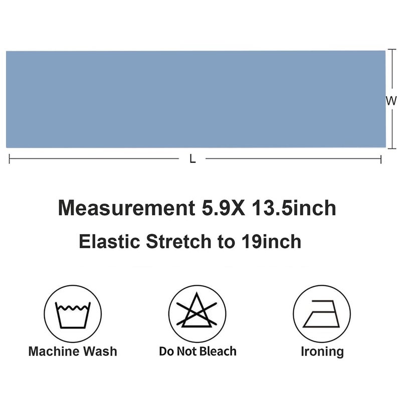 Gankar 50pcs Dusty Blue Chair Sashes for Wedding Ceremony  Elastic Chair Bands Bows for Party Banquet Theme Hotel Restaurant Event Decorations  50 Pieces  Dusty Blue - Image 5