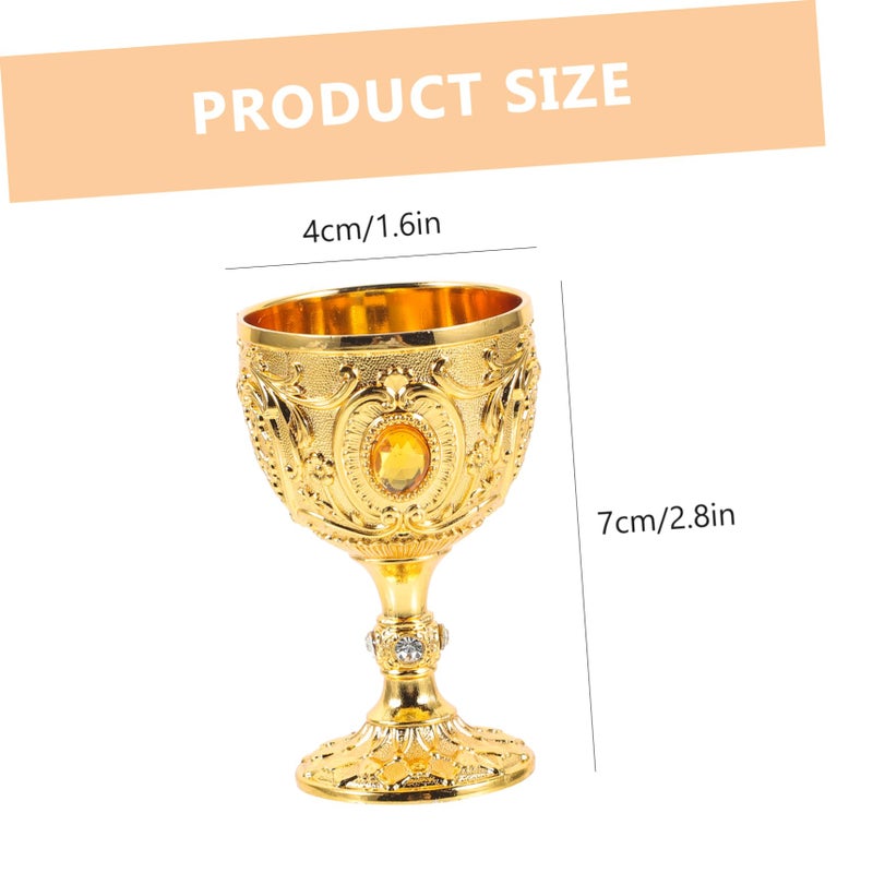 Retro Stainless Steel Wine Mug Metal Cup Liquor Chalice For Beverages - Image 3
