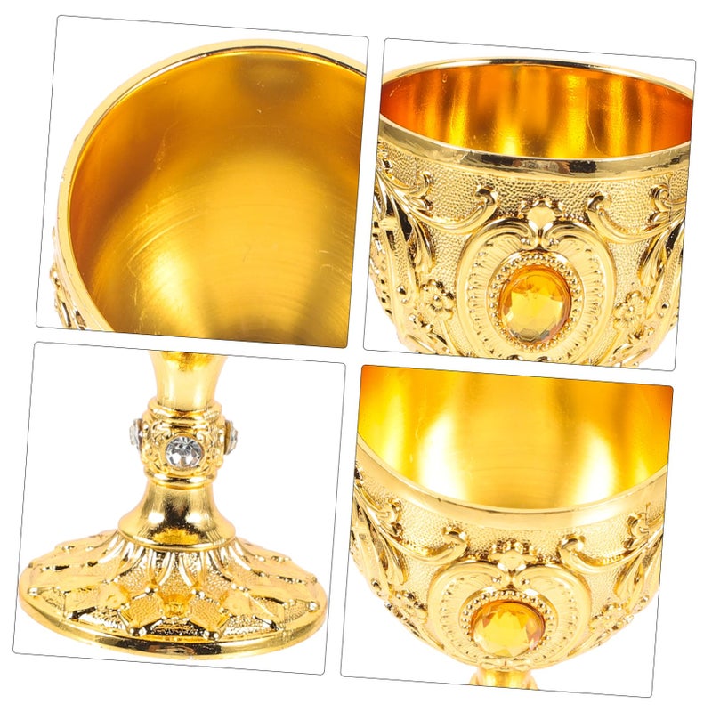 Retro Stainless Steel Wine Mug Metal Cup Liquor Chalice For Beverages - Image 5