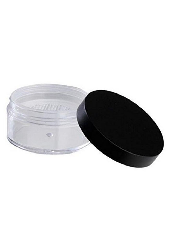 Teensery 2 Pcs 50G 50Ml Plastic Empty Powder Puff Case Face Powder Blusher Makeup Cosmetic Jars Containers With Sifter Lids  - Image 2