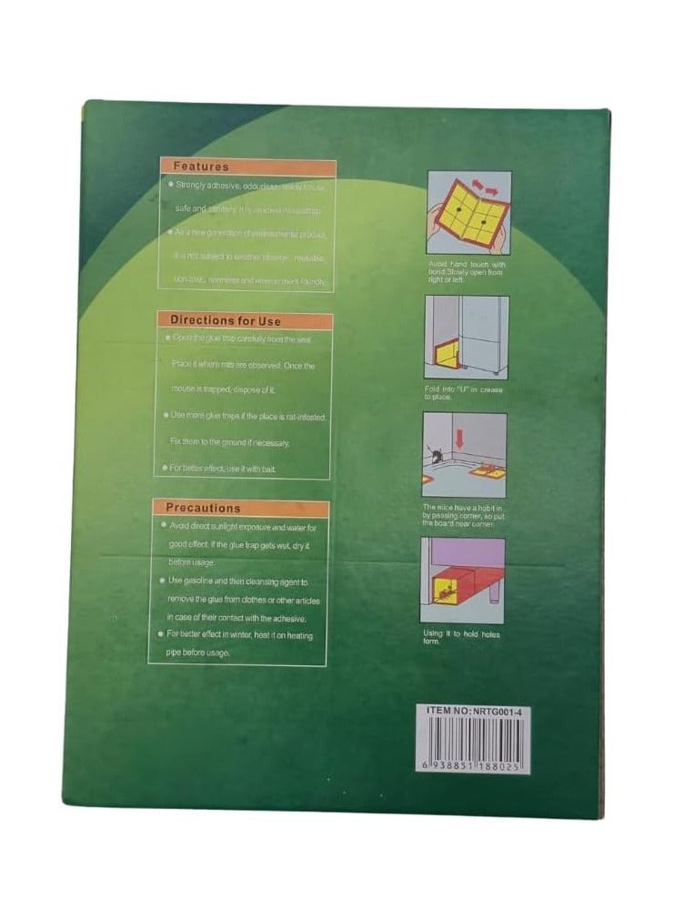 Generic PROCatch Mouse & Rat Glue Trap – Strong Adhesive Traps for Rodents, Insects, Ready to Use, 16.5cm x 21.5cm – Yellow Glue Paper  - Image 3