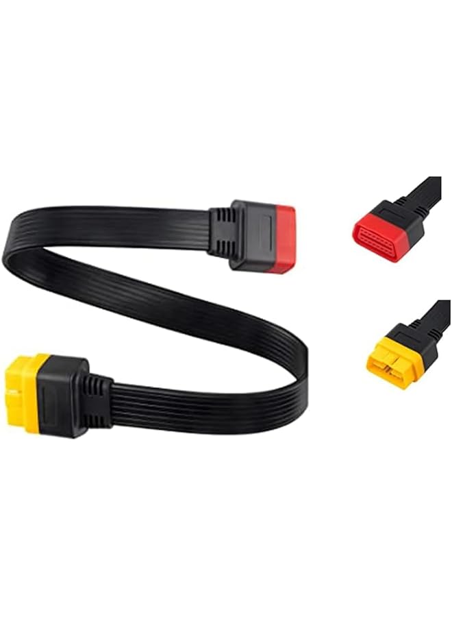 YARDHOBI Obd2 Extension Cable, Automotive Diagnostic Scan Tool, Full 16 Pin Extension Cable For Odbii Scanner, Full 16 Pin Male To Female For Car Obd Diagnostic Extender Cord Connector (60Cm/23.6Inch) - Image 1
