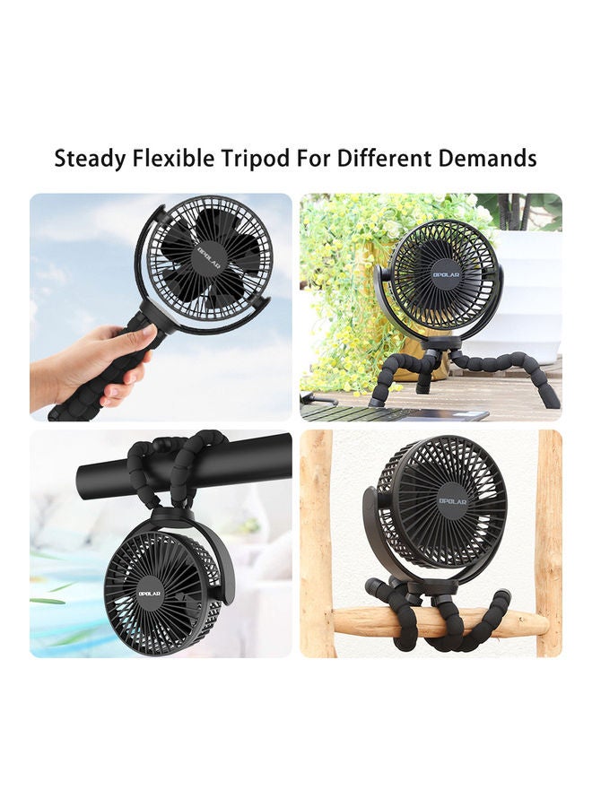 Loquat Octopus Usb Mini Charging Fan Black 20x8x17cm - Image 5