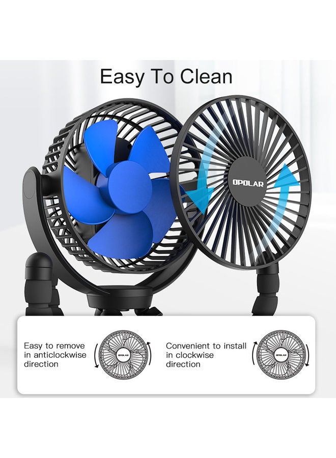 Loquat Octopus Usb Mini Charging Fan Black 20x8x17cm - Image 2