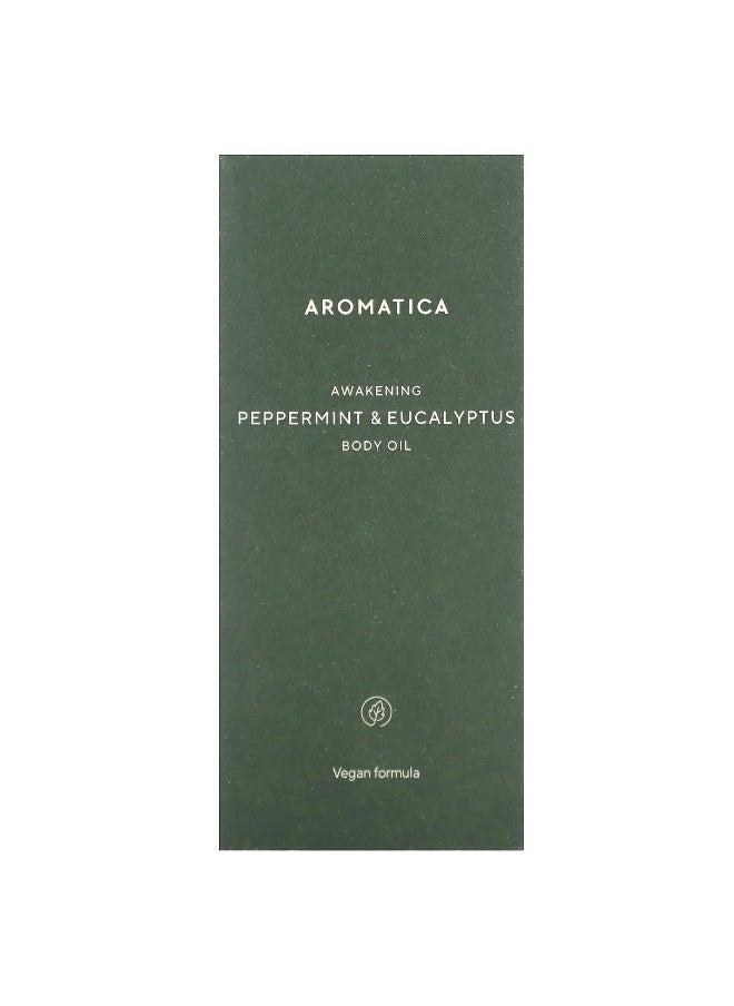 AROMATICA Aromatica, Awakening, Body Oil, Peppermint & Eucalyptus, 3.3 fl oz (100 ml)  - Image 2