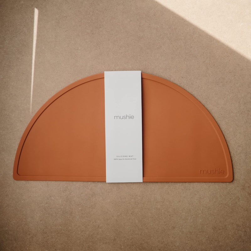 mushie Silicone Placemat for Kids | BPA-Free Non-Slip Design (Clay) - Image 2