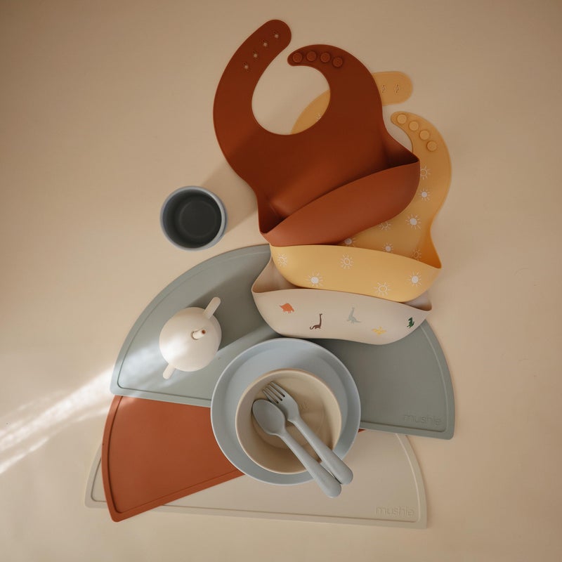 mushie Silicone Placemat for Kids | BPA-Free Non-Slip Design (Clay) - Image 5