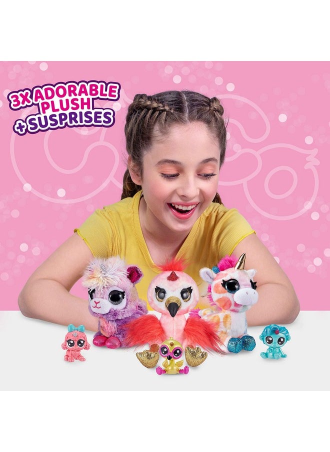 Rainbocorns Coco Surprise Fantasy (3 Pack) By Zuru Plush Toys With Baby Collectible Surprise In Cone, Plush For Girls And Kids (Style May Vary)  - Image 5