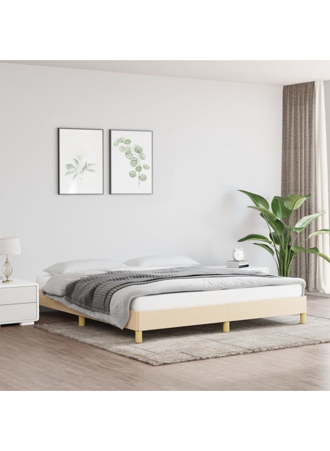 فيداكسل إطار سرير كريمي 180×200 سم قماش 346839 - Image 2