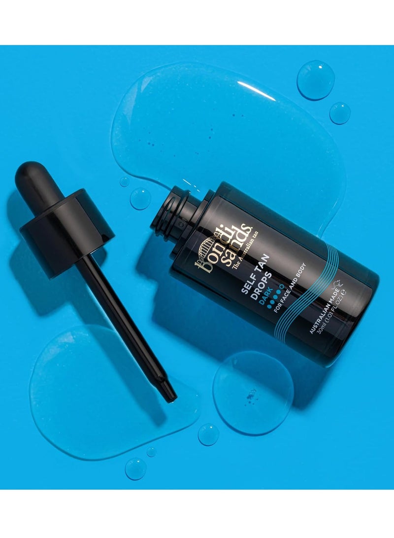 بوندي ساندز قطرات تان ذاتي داكن 30 مل توهج قابل للتخصيص مناسب للبشرة الحساسة نباتي خالي من القسوة 30 مل 1.01 أونصة سائلة - Image 2