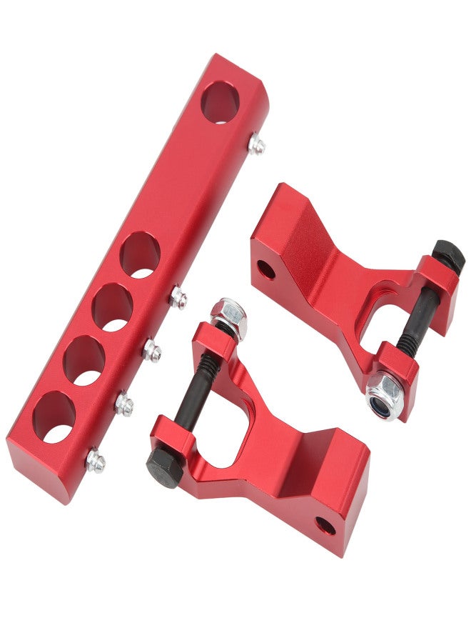 ATV Front Rear Lowering Kit Adjustable Replacement for Banshee 350 YFZ350 Warrior 350 YFM350X Red - Image 4