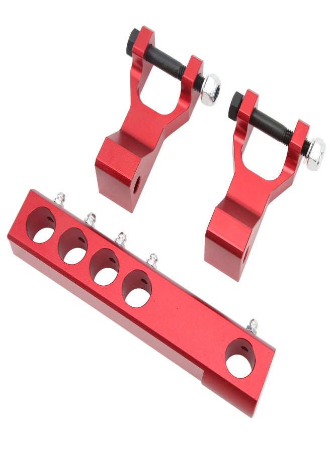 ATV Front Rear Lowering Kit Adjustable Replacement for Banshee 350 YFZ350 Warrior 350 YFM350X Red - Image 2
