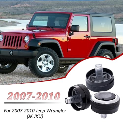 TOPINSTALL مقابض التحكم في المناخ المحسّنة من TOPINSTALL متوافقة مع جيب رانجلر 2007-2010، مجموعة استبدال 3 قطع لمفتاح مروحة التكييف والتدفئة لملحقات رانجلر JK JKU - Image 4