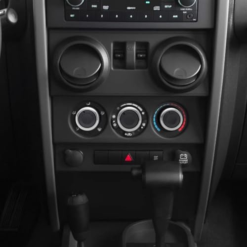 TOPINSTALL مقابض التحكم في المناخ المحسّنة من TOPINSTALL متوافقة مع جيب رانجلر 2007-2010، مجموعة استبدال 3 قطع لمفتاح مروحة التكييف والتدفئة لملحقات رانجلر JK JKU - Image 5