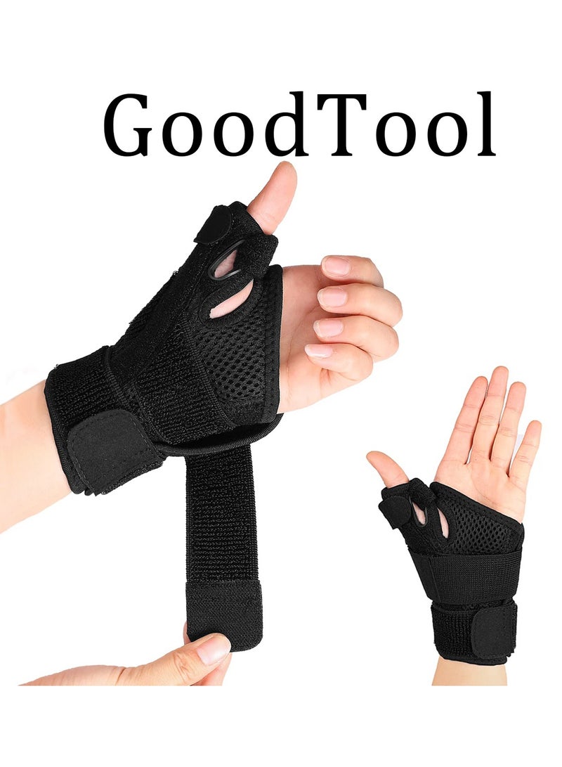 GoodTool Thumb Splint Support Brace Wrist Support for Tendonitis ArthritisTrigger Thumb Relief Pain Fits Men and Women  - Image 1