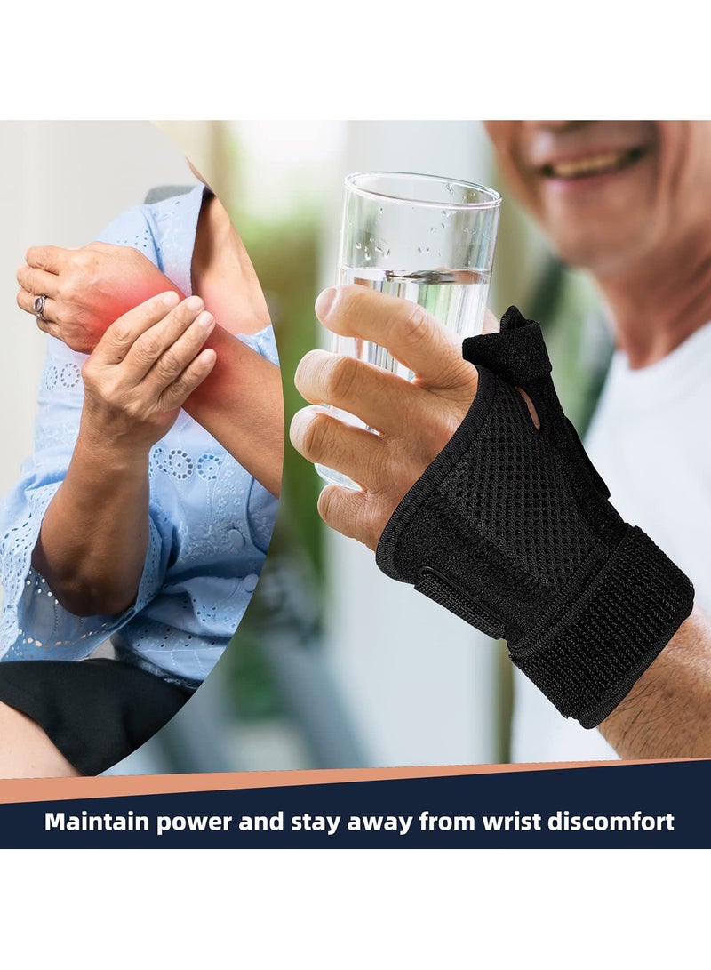 GoodTool Thumb Splint Support Brace Wrist Support for Tendonitis ArthritisTrigger Thumb Relief Pain Fits Men and Women  - Image 2