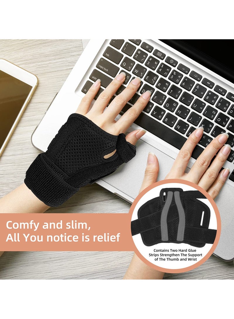 GoodTool Thumb Splint Support Brace Wrist Support for Tendonitis ArthritisTrigger Thumb Relief Pain Fits Men and Women  - Image 4