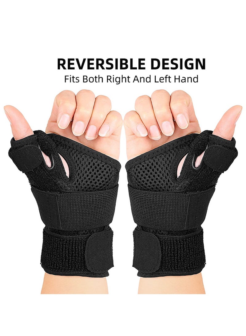 GoodTool Thumb Splint Support Brace Wrist Support for Tendonitis ArthritisTrigger Thumb Relief Pain Fits Men and Women  - Image 3