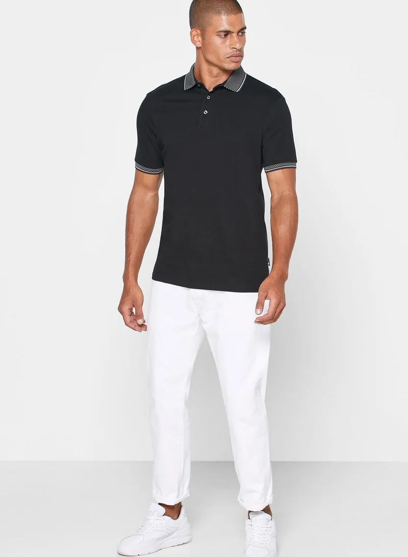 BURTON Contrast Edge Jacquard Polo