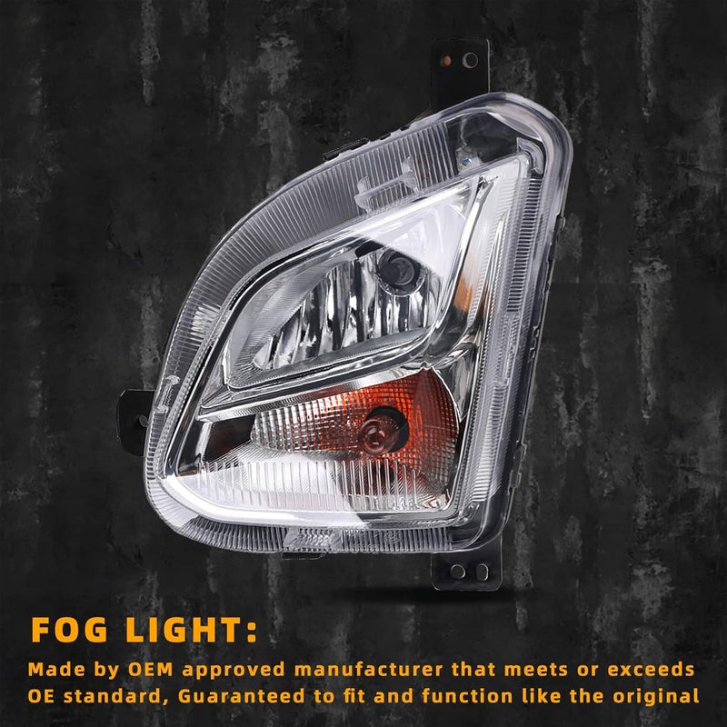 Boxlight Left Fog Light for 2018-2021 Chevy Equinox - Halogen, Waterproof, Clear Lens - Image 2