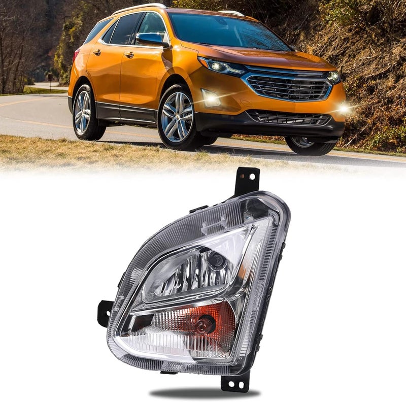 Boxlight Left Fog Light for 2018-2021 Chevy Equinox - Halogen, Waterproof, Clear Lens - Image 1