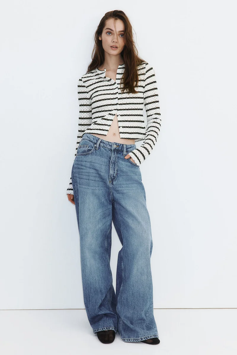 H&M Pointelle jersey cardigan