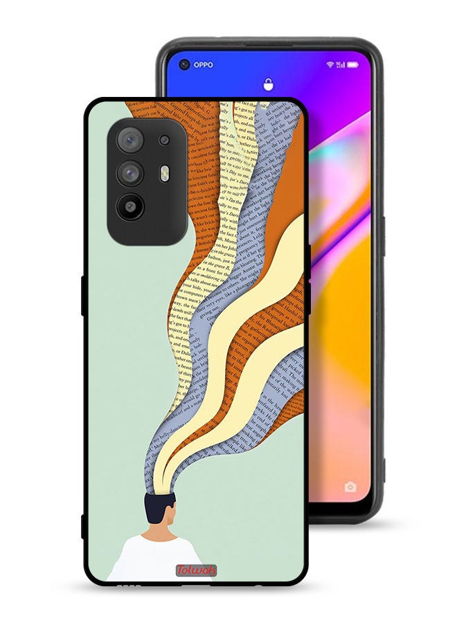 Tolwak Oppo F19 Pro Plus 5G Protective Case Cover Data In Mind Art - Image 1