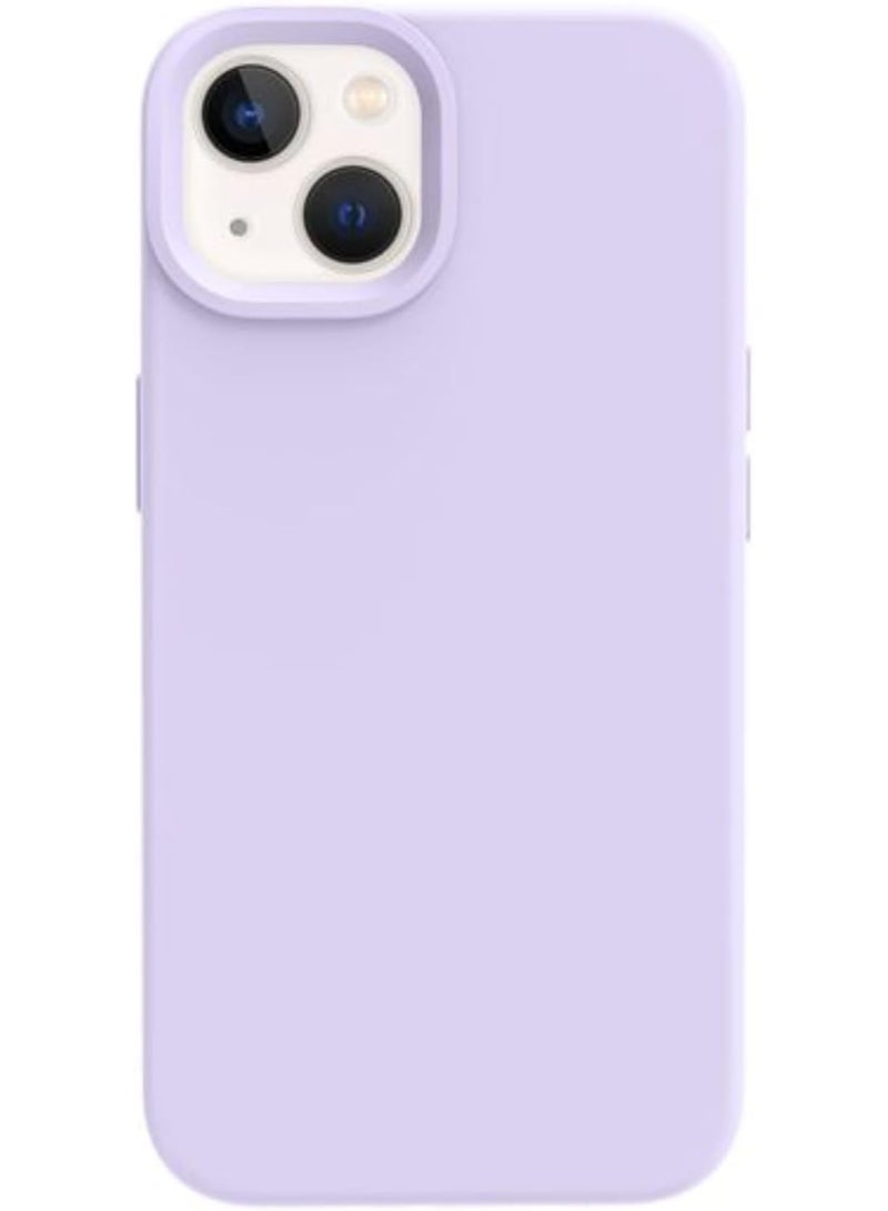 iPhone 14 Plus Case 6.7 Inch, Silicone Phone Case, Slim Protective Cover, Shockproof Back Case, Soft Touch Grip, Anti Scratch Finish, Lightweight Mobile Phone Back Cover (Light Purple)