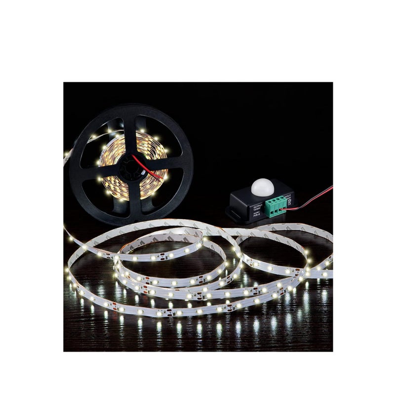 SOLARAE 3 Packs 12 V 24 PIR Sensor Adjustable LED c Black Infrared Motion Detector Body Sensing Light Switch Controller with Embedded Probes for Flexible Strip Lights - Image 2