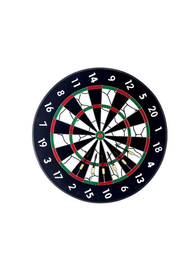 MESUCA 15 Inch Flocking Dartboard MBB23442 – Complete Dart Set with 6 Steel Tip Darts for Home & Recreational Use - Image 2