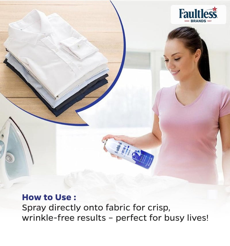 فولتلس بخاخ فاولتلس الفوري لتقوية الأقمشة للملابس | إزالة التجاعيد فورًا | مناسب للجينز والبطانيات | لجميع أنواع الملابس | يدوم ٩٠ يومًا - Image 2