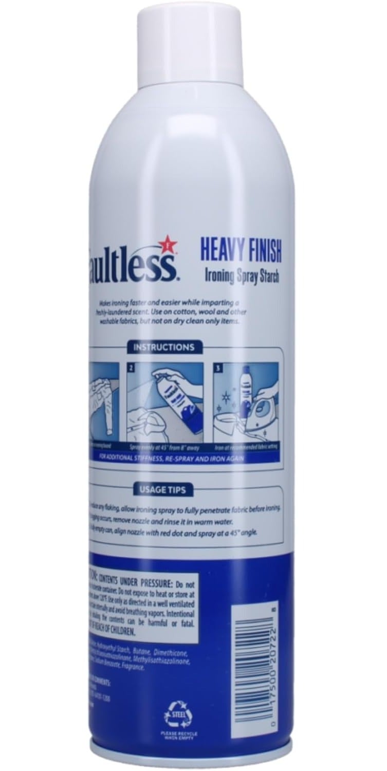 Faultless Instant Fabric Stiffener Spray for Clothes | Wrinkle Free Instantly | Denims & Blankets | For All Types Of Clothes | Lasts 90 Days - Image 2