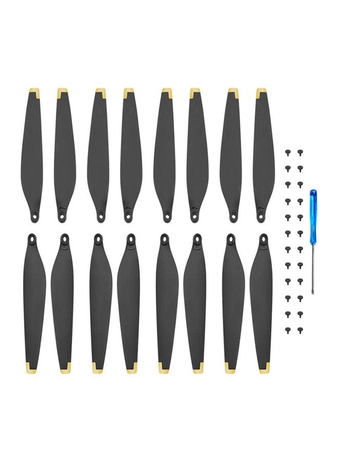 Xmipbs 16pcs Propellers 6030 for Mini 4 Pro Mini 3 Pro Accessories, Props Wings Blades Compatible with DJI Mavic Mini 4 Pro Mini 3 Pro Golden - Image 1