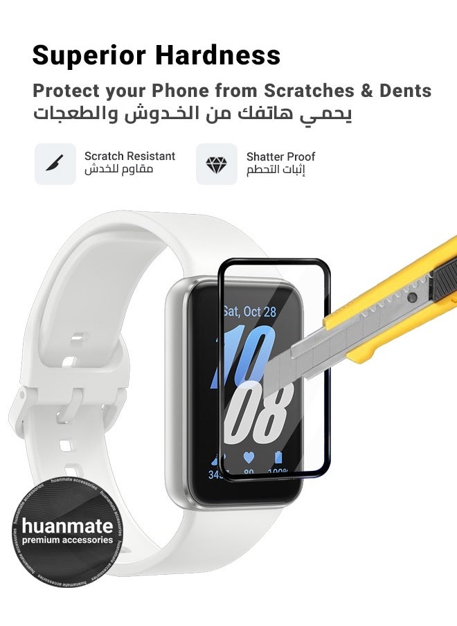 huanmate - 2 Pieces Samsung Galaxy Fit 3 Premium Screen Protector- Crisp Clarity, Ultimate Safety, Shield Against Smudges, Reliable Quality, Easy Installation & Removal - Image 1
