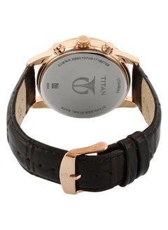 TITAN Black Dial Leather Strap Watch  - Image 3