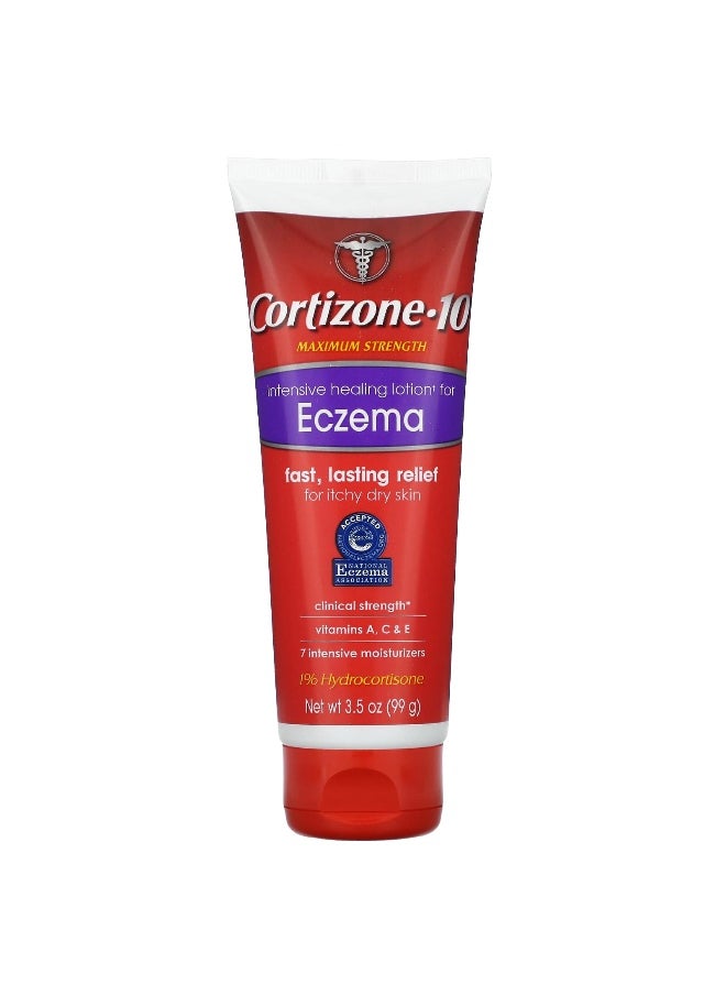 Cortizone 10 - Cortizone 10, Maximum Strength, Intensive Healing Lotion For Eczema, 3.5 oz (99 g) - Image 1