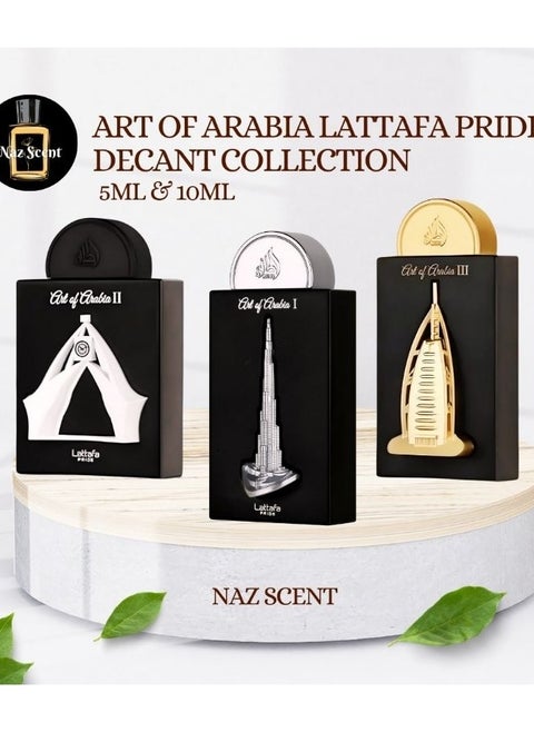 Art Of Arabia Lattafa Pride Decant Collection ( Art Of Arabia I, II & III) |