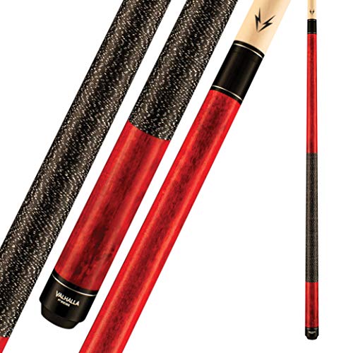 Viking Valhalla 100 Series with Irish Linen Wrap 2 Piece 58 Pool Cue Stick VA114 19oz Red - Image 1