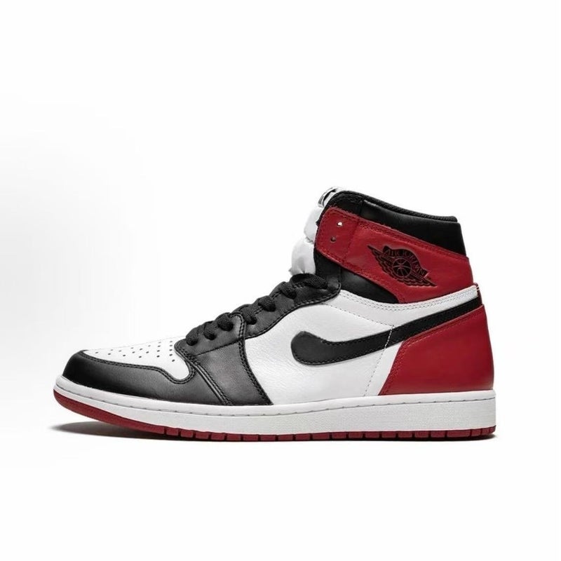 Putian Exclusive Aj1 Mid-High Top Basketball Shoes in Ash Mocha Black and Red Toe Unisex Sports Shoes - Image 5
