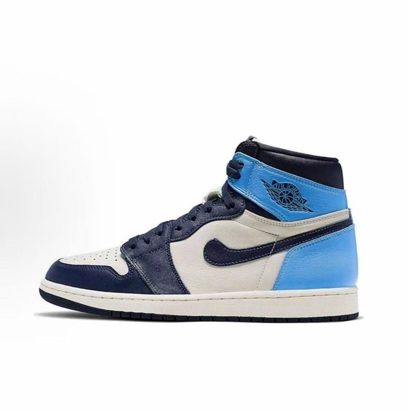 Putian Exclusive Aj1 Mid-High Top Basketball Shoes in Ash Mocha Black and Red Toe Unisex Sports Shoes - Image 4